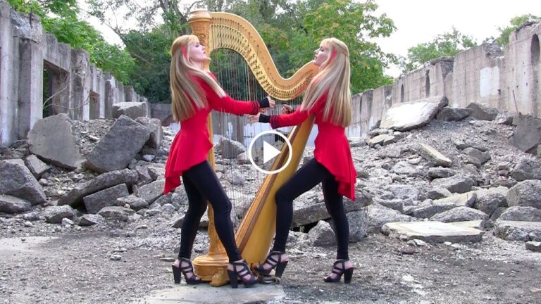Metallica’s One – 2 Girls 1 Harp (Harp Twins)