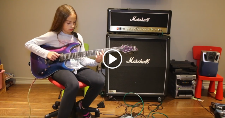 Iron Maiden – Fear of the Dark (Guitar Cover by 12 Year Old Guitarist)