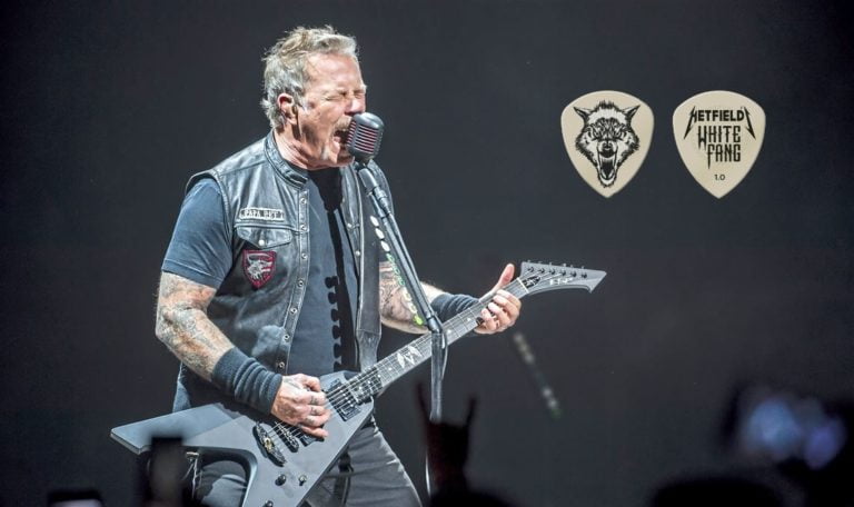 James Hetfield Has a New White Fang Custom Flow Pick