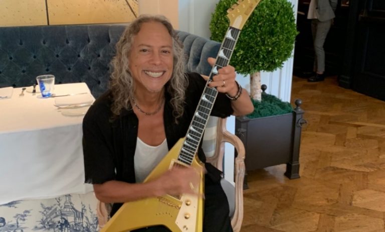 Kirk Hammett Shares His First ESP USA V-1 Guitar