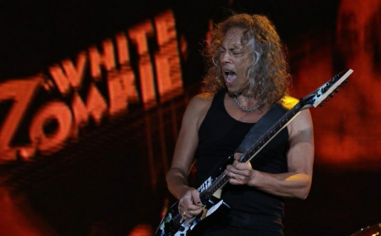 Metallica’s Kirk Hammett Watching TV with Special Friends