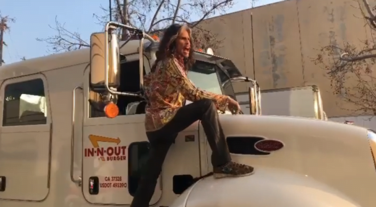 Aerosmith’s Steven Tyler Enters Grammy Awards’ Area with Truck