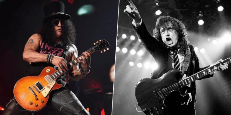 Guns N’ Roses Star Slash Reveals A Rare Photo Of Angus Young