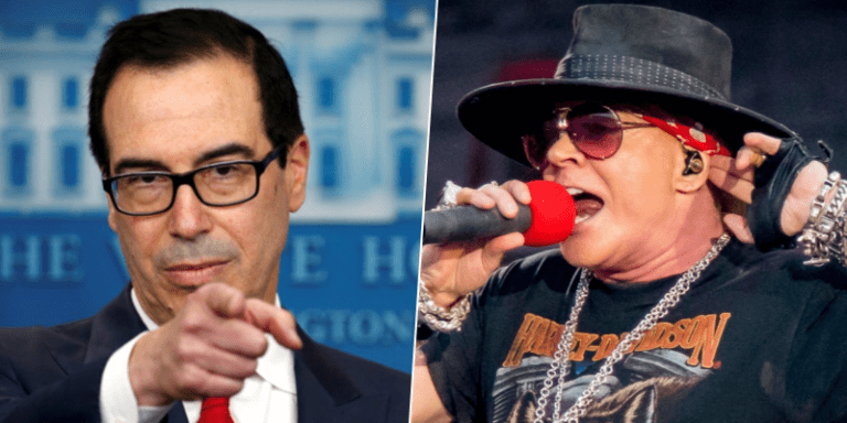 Guns N’ Roses Singer Axl Rose Fights With U.S. Treasury Secretary: “A**hole”