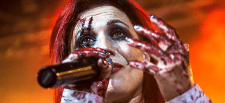 Lacuna Coil’s Cristina Scabbia Looks Wet In A Workout Pose