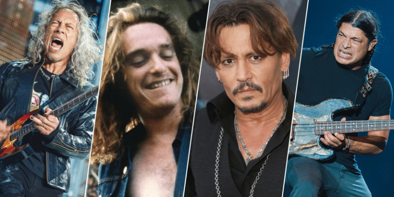Kirk Hammett Sends Special Poses With Cliff Burton, Robert Trujillo, And Johnny Depp