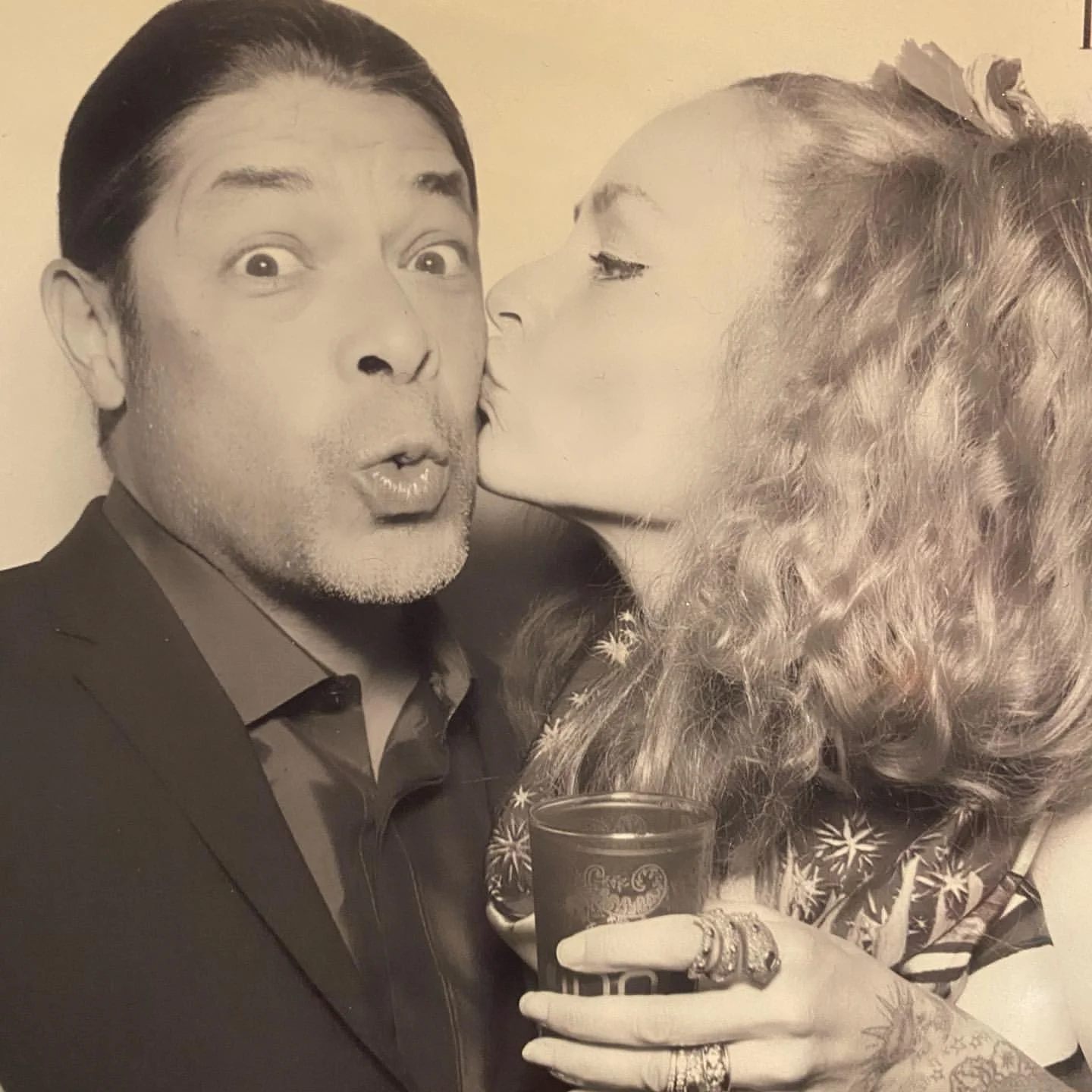Robert Trujillo and Chloe Trujillo were posing in lovely.