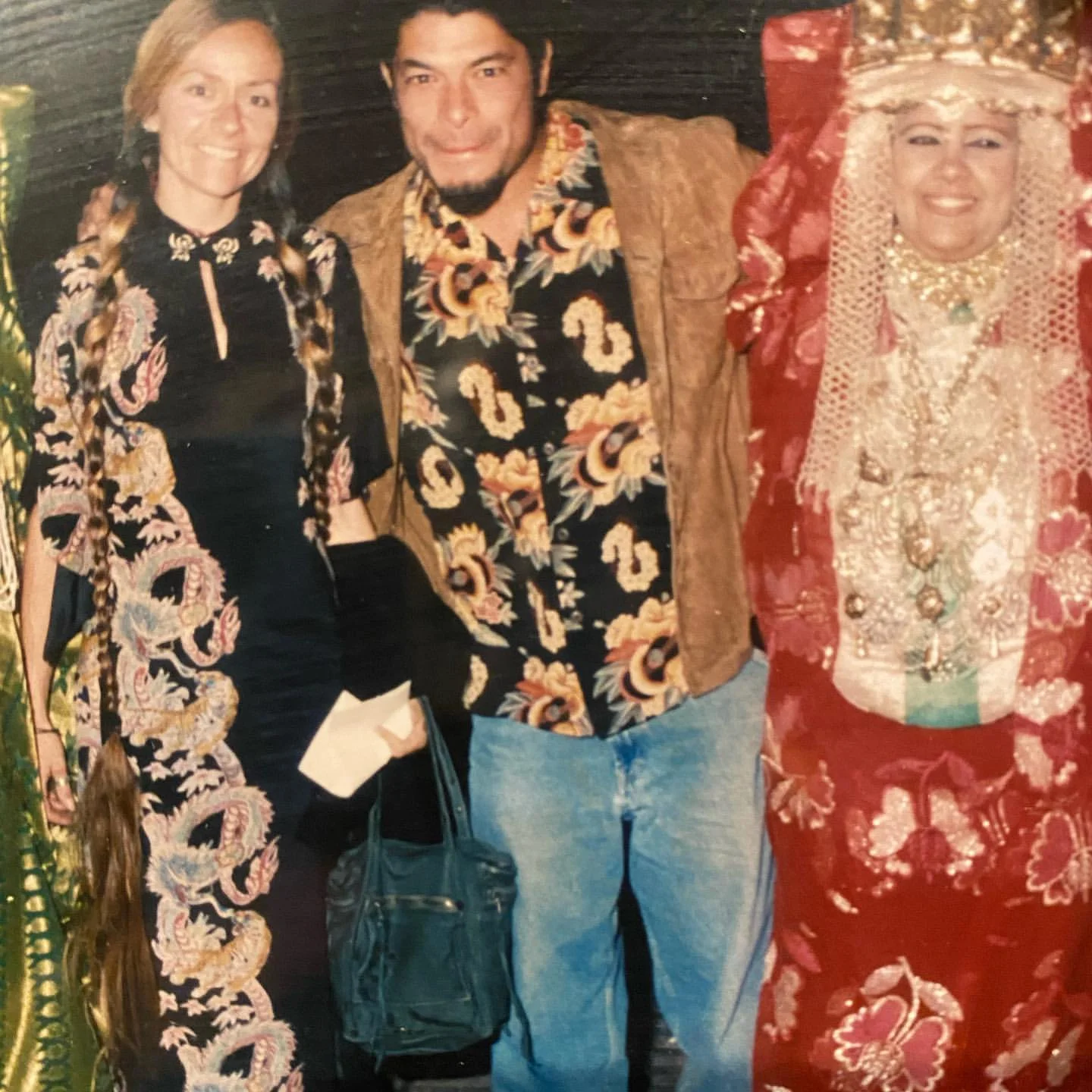 Robert Trujillo and Chloe Trujillo were in a celebration.