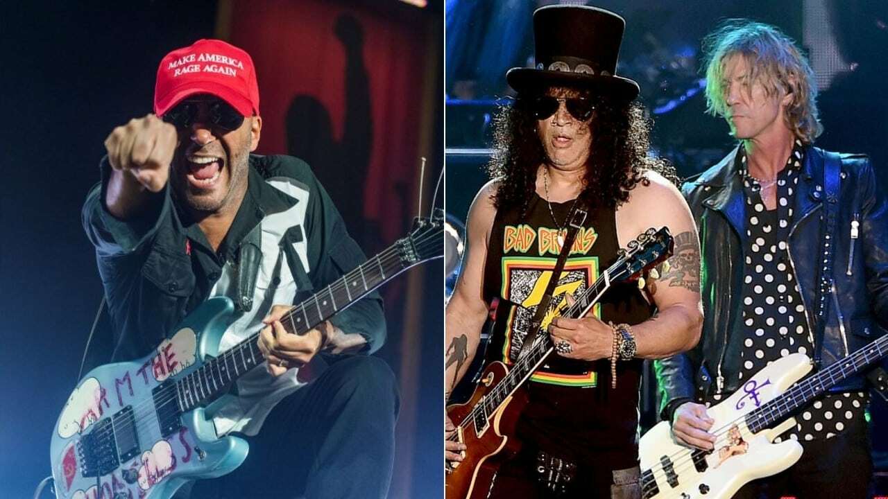 Tom Morello, Slash and Duff McKagan