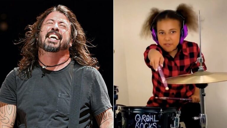 FOO FIGHTERS’ DAVE GROHL Working On A Song With NANDI BUSHELL