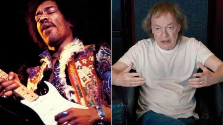 AC/DC’s ANGUS YOUNG mentions his first JIMI HENDRIX hearing as ‘life-changing’
