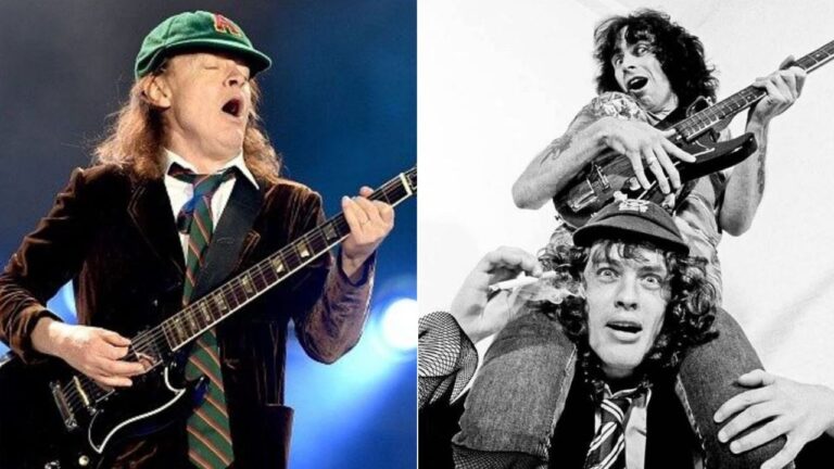 AC/DC’s Angus Young Mocks A Song Written by Bon Scott: “I Don’t Even Remember What The Words Are”