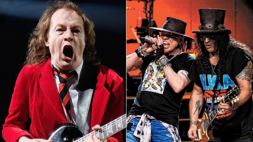Guns N Roses Posts A Touching Photo For Angus Young Guns N Roses Posts A Touching Photo For Angus Young