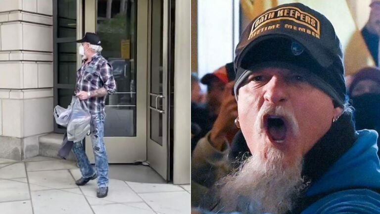 LEAKED: The First Pro-Trump Rioter Jon Schaffer Exits D.C. Federal Courthouse