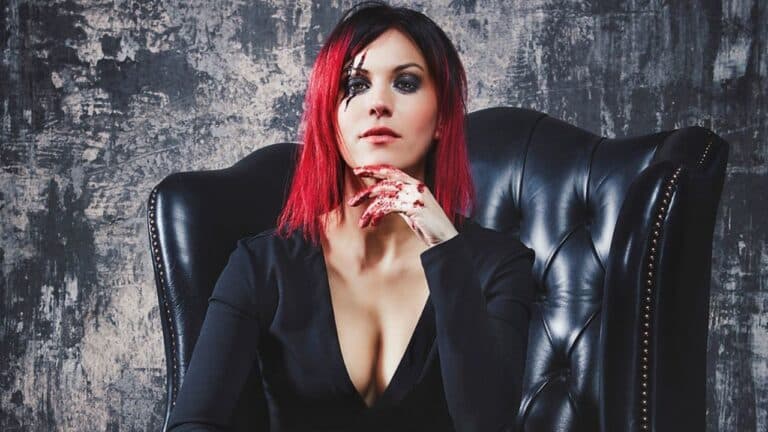 Lacuna Coil’s Cristina Scabbia Refers Social Distancing By Using Her Bra