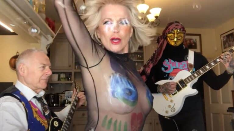 The Braless Body-Printed Toyah and Robert Fripp Covers The Rolling Stones