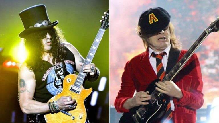 Guns N’ Roses’ Slash Sends Respectful Post To Celebrate Angus Young’s Birthday