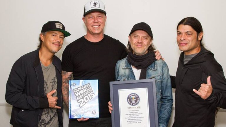 The Time When Metallica Entered Guinness World Records 2015 Book
