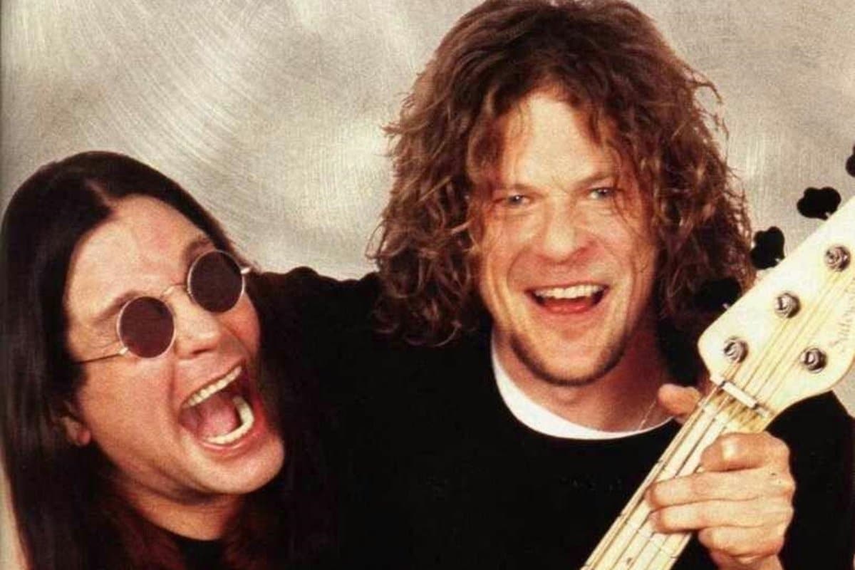 Jason Newsted with Ozzy Osbourne