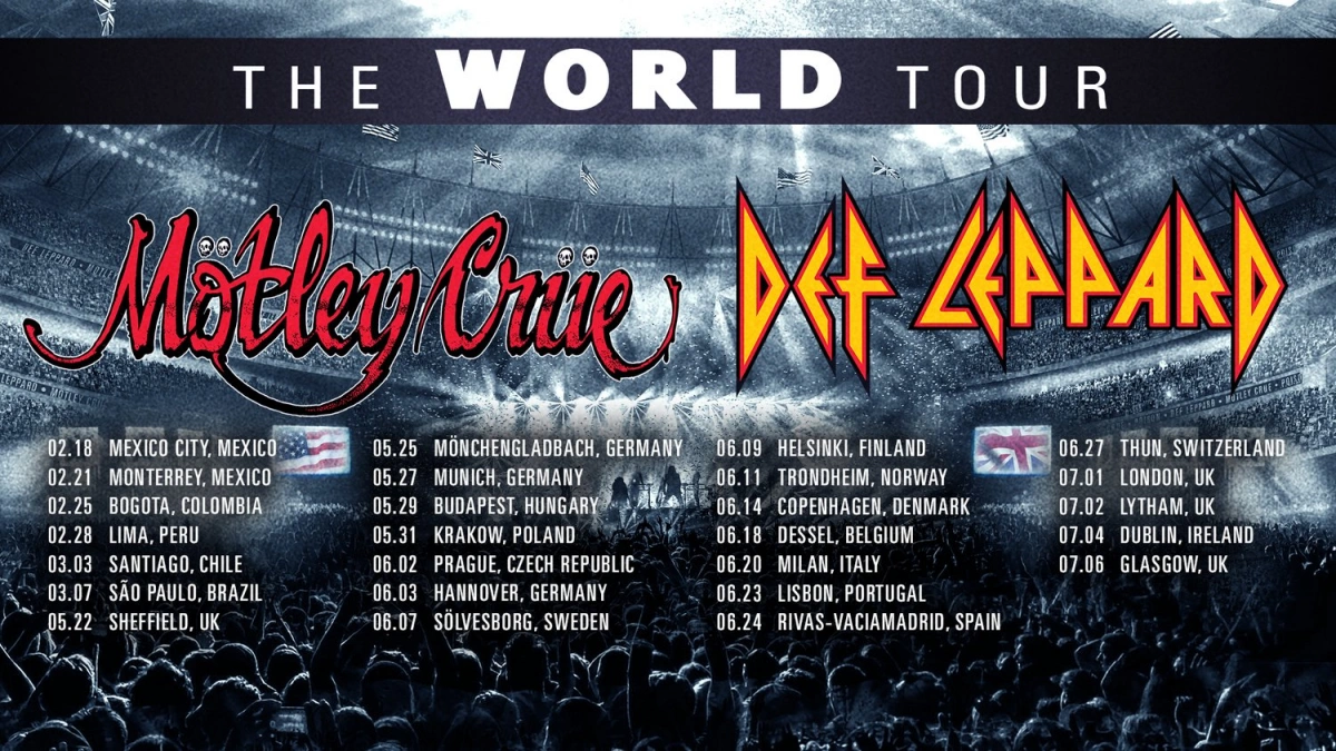 Mötley Crüe and Def Leppard tour dates for 2023