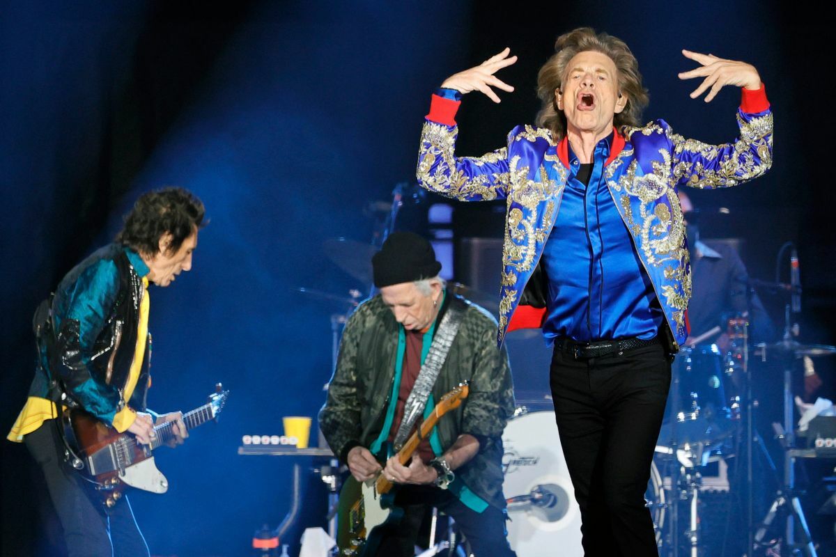 The Rolling Stones live on stage