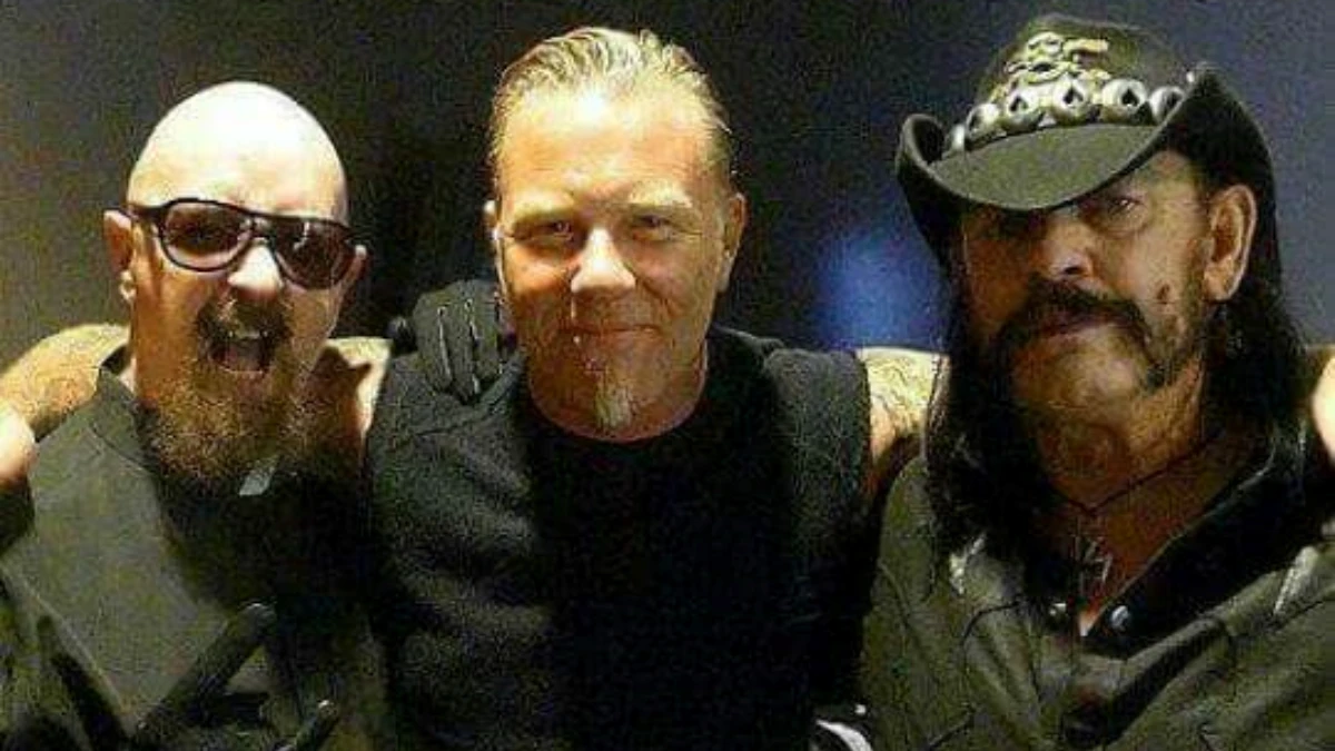 Rob Halford, James Hetfield, and Lemmy