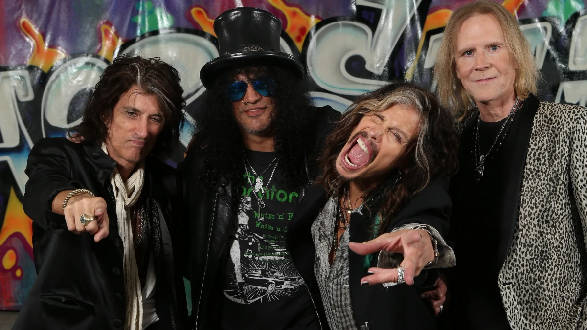 Slash with Aerosmith